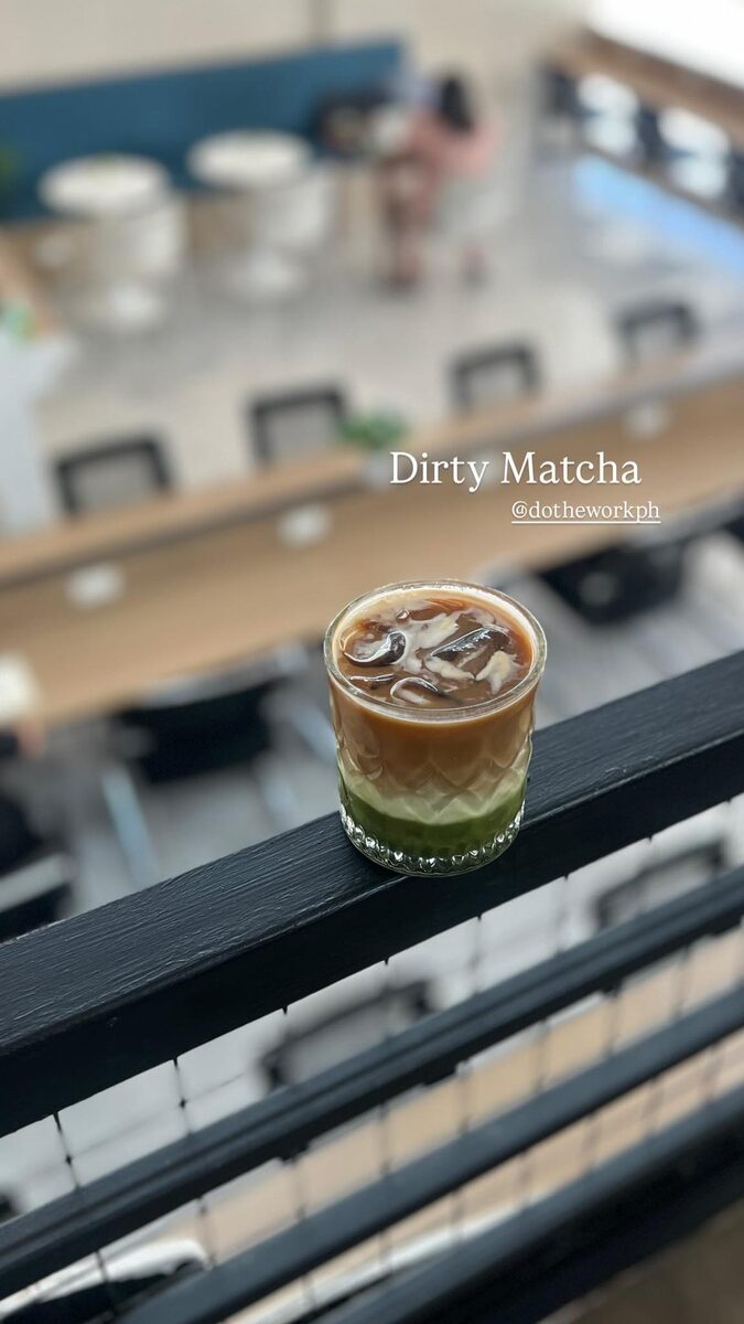 Dirty matcha at DoTheWork